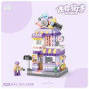 LOZ Building Blocks City View Scene Ice Cream Shop Photo Studio Cafe Flower Shop  Commercial Shop  Christmas Gift for Children