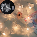 1.5M Butterfly Lights String 10LED Battery Operated Outdoor Fairy Night Lamp Room Garland Curtain Wedding Birthday Party Decor