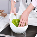Multi-functional Rice Washer Vegetable and Fruit Basket Drain Cleaning Kitchen Tools Food Beans Sieve Fruit Bowl Drainer
