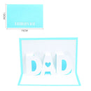 3D Pop Up Card for Father's Day, Baby, Valentine, Father, Dad, Happy Birthday, Anniversary, Postcard, Thank You Gift
