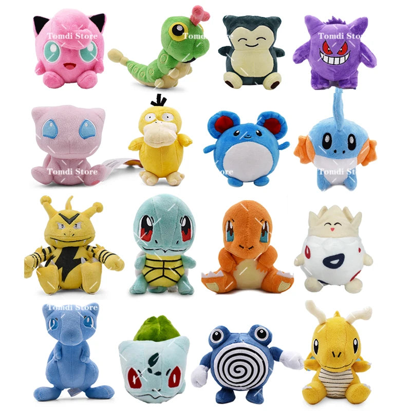 TAKARA TOMY Pokemon Plush Collection Dragonite Snorlax Lapras Gengar Umbreon Plush Toys Soft Stuffed Toy Christmas Gift