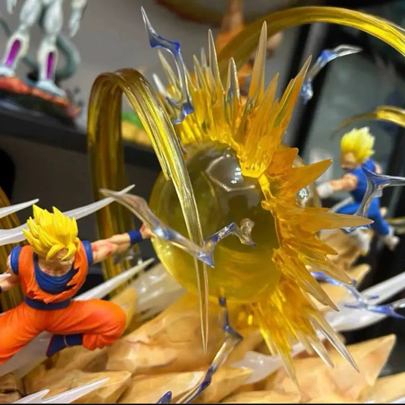 Dragon ball Goku Vs Vegeta Figure Sky Top Wcf Anime Figure Goku Vegeta Action Figurine Model Toys 18cm