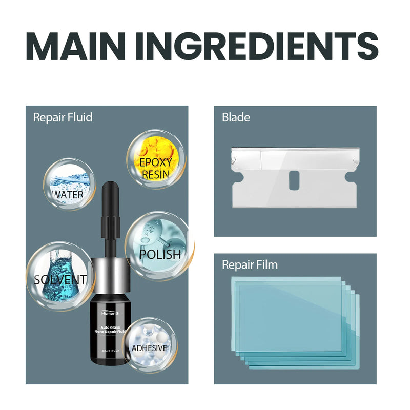 Car Windshield Cracked Repair Tool DIY Car Window Phone Screen Repair Kit Glass Curing Glue Auto Glass Scratch Crack Restore