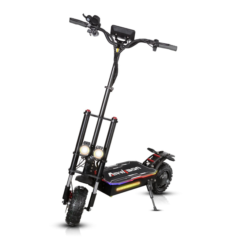 Arwibon Q12 PRO EU US UK Warehouse Adult Electric Scooter High Speed 80 km/h 11 Inch 3000w Dual Motor 60v 38ah Folding Electric