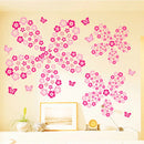 108pcs Flowers DIY Wall Decals for Kids Rooms Baby Bedroom Wall Stickers Living Room  Art Decals Home Decoration Furniture Stick