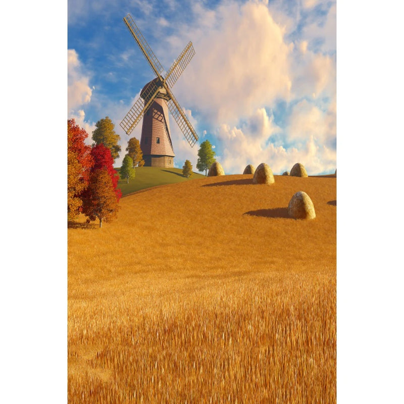 Autumn Landscape Backdrop Fall Forest Maple Fallen Leaves Nature Scenery Harvest Thanksgiving Portrait Photography Background