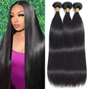 Bundles Straight Human Hair Weave Peruvian Hair Bundles Remy Hair Extension Natural Black 1/3/4 Pcs 10-40 Inches