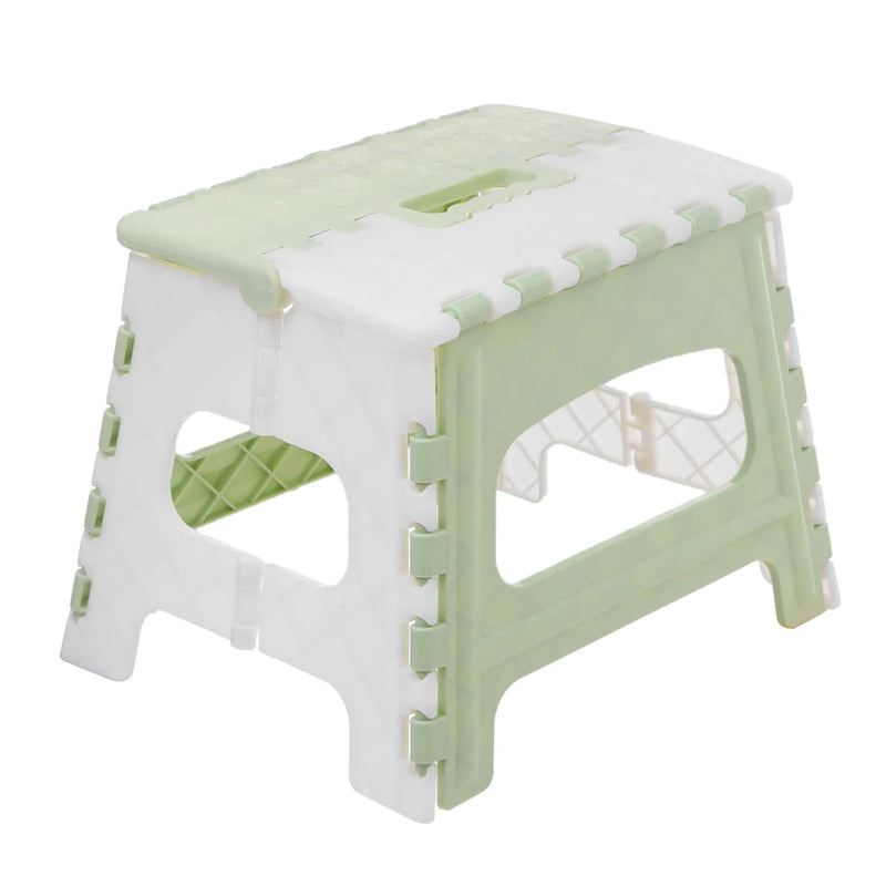 Plastic Folding Step Stool with Handle Portable Collapsible Small Foot Stool Bathroom Stepping Stool Folding Step Stools for Kid