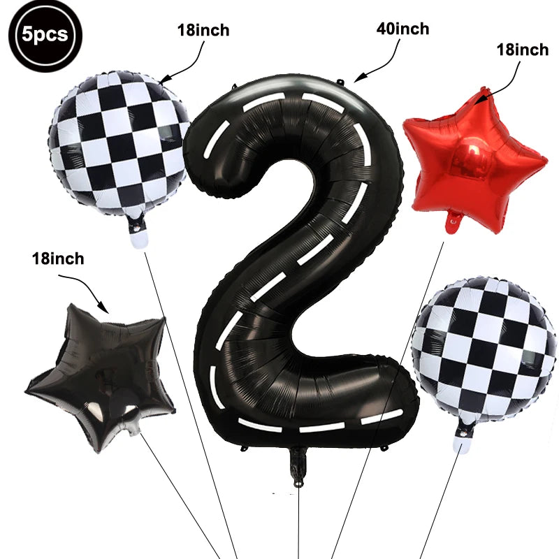 Bike Game Birthday Decorations Bicycle Garland Banner Cycling  Rider Cupcake Toppers Boy Birthday Baby Shower Party Decoration