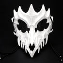 Halloween Mask Half-face Mask Cos Dragon God Fierce Tiger Night Fork Tengu Man Wolf Mask Performance Skull Masks