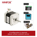 HANPOSE Nema17 stepper motor, torque 78 oz-in (52 N-cm), current 1.8 A. Models 17HS8401 17HS 2408 17HS3401S 17HS4401S 17HS6401S