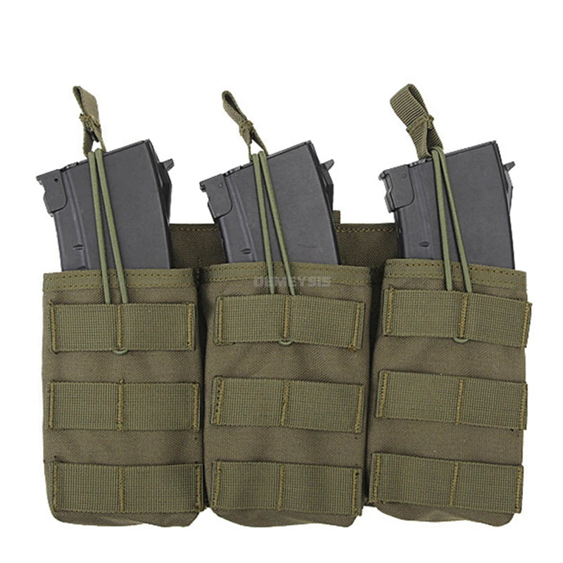 Airsoft Paintball Mag Pouch Single / Double / Triple AK M4 Rifle MOLLE Magazine Pouches Tactical  Outddor Shooting Hunting