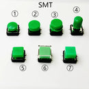 10Sets Momentary Tactile Button 4PIN SMT/DIP 12X12mm H=9.8/9/16.8mm With Cap Tact switch Push Button Switch Micro Key Button