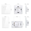Homekit Smart WiFi Switch Touch Sensor Wall Light Switches Smart Home App Siri Control for Apple Homekit NO Neutral Wire Require