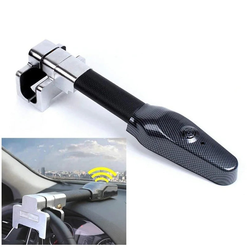 Universal Car Anti-Theft Steering Wheel Lock Security Car Anti Theft Safety Alarm Lock Retractable Anti T-Locks Security Tool