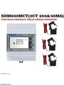 CHINT DDSU666 DTSU666 80A Din Rail Digital Voltmeter Current Power Electric Energy KWH Meter Volt Amp Modbus RS485 AC 230V 380V
