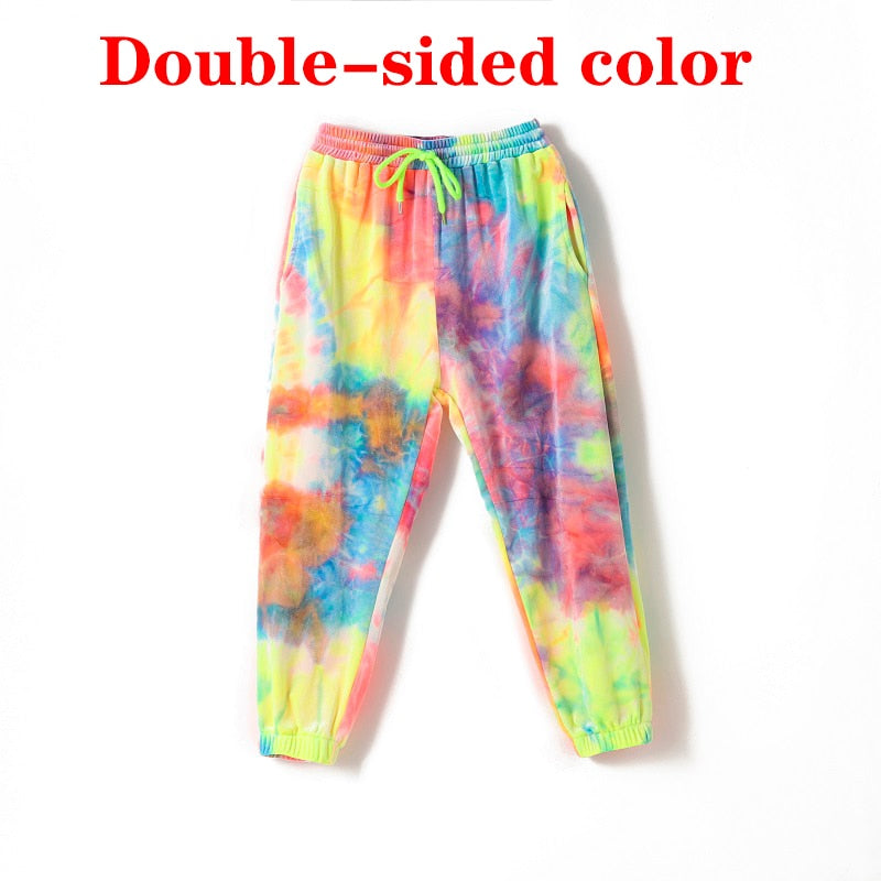 Hip Hop Clothing Multicolor Sweatshirt Causal Pants For Girls Jazz Ballroom Dancing Clothes Stage Outfits Rave Clothes DQS6039