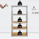 5 Tier Garage Shelves Metal Storage Shelves Rack,Heavy-Duty Shelving Units,Boltless Assembly for Warehouse Office,875kg Capacity