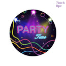 130*220cm Let Glow Birthday Party Disposable Waterproof Tablecloth Wedding Supplies Children Adult Party Theme Supply
