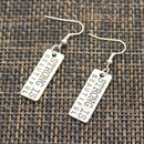 New Fashion Handmade Fitness Equipment Dumbbell Disc Pendants Silver Color Earrings For Womens Style