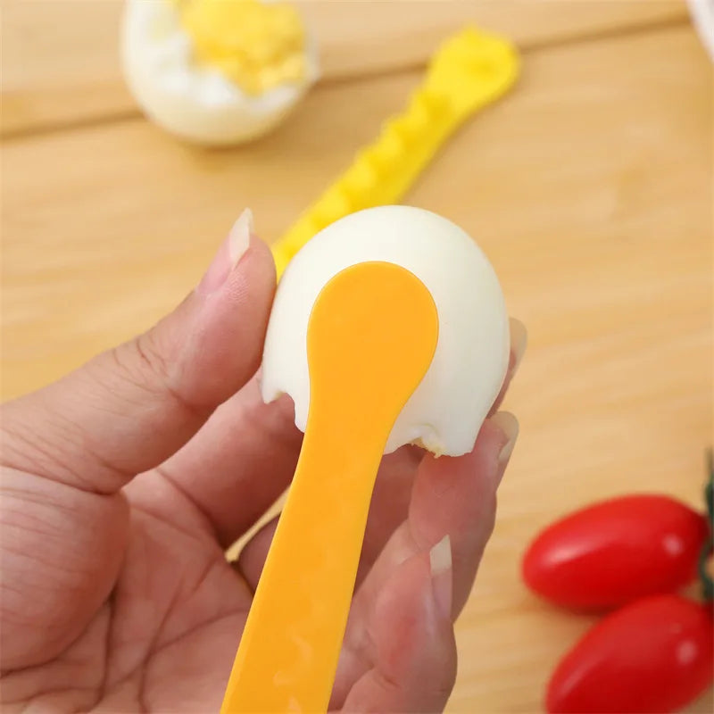 2 Pcs Fancy Cut Eggs Cooked Eggs Cutter Household Boiled Eggs Creative Tools Bento Cut Flower Shaper Kitchen Accessories