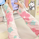 1 Pair Floral Pattern Women Arm Sleeves Cycling Anti-sunburn Sleeve Cool Muff Arm Covers Outdoor Sun Protection Ice Silk Sleeve
