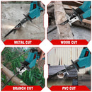 ONEVAN 3600W Brushless Cordless Reciprocating Saw 12000SPM Wood Metal Pipe Cutting Saw Home Power Tools For Makita Battery Pin