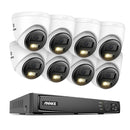 ANNKE 8CH 4K Ultra HD POE Network Video Security System 8MP H.265+ IP Camera Support Two Way Audio human & Vehicle Detection 4MM