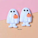 10Pcs New Cute Resin  Mini Halloween Collection Flat Back Manicure Parts Embellishments For Hair Bows Accessories