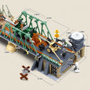 769PCS WW2 Battle Of Budapest Bridge Scene Building Blocks Classic War View Model Bricks Set With Figures Children DIY Toy Gift