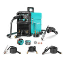 bestarc MIG Welder, MIG145 145Amps Gas MIG/Gasless MIG/Lift TIG/Stick 3 in 1 MIG with Digital Screen Display, 220V Single Phase