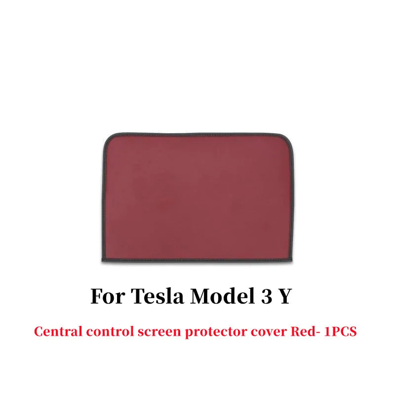 For Tesla Model 3 Y Anti-UV Sunshade Screen Protection Cover Center Console Navigation Display Dust Case Car Interior Accessorie