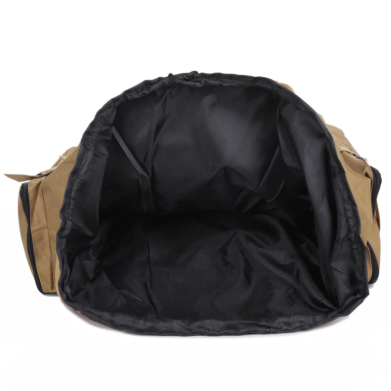 Large Capacity Hiking Backpack Outdoor Rucksack Canvas Trekking Camping Tactical Backpack for Outdoor Picnic Travel Sports