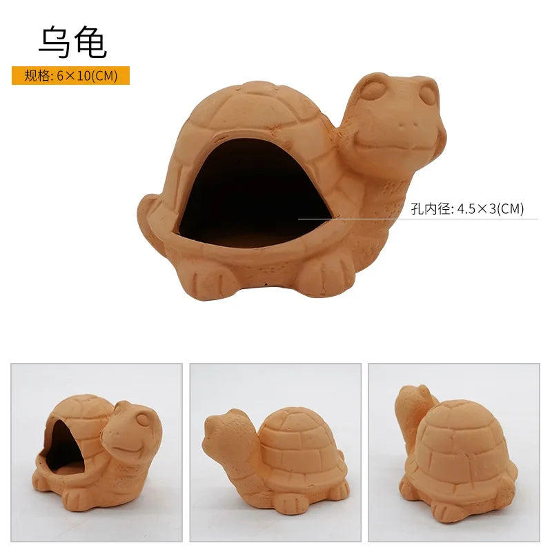 Ceramics Aquarium Decoration Shrimp Fish Hatch Hiding Shelter Pineapple House Fish Spawn Clay Pots Aquarium Accessories