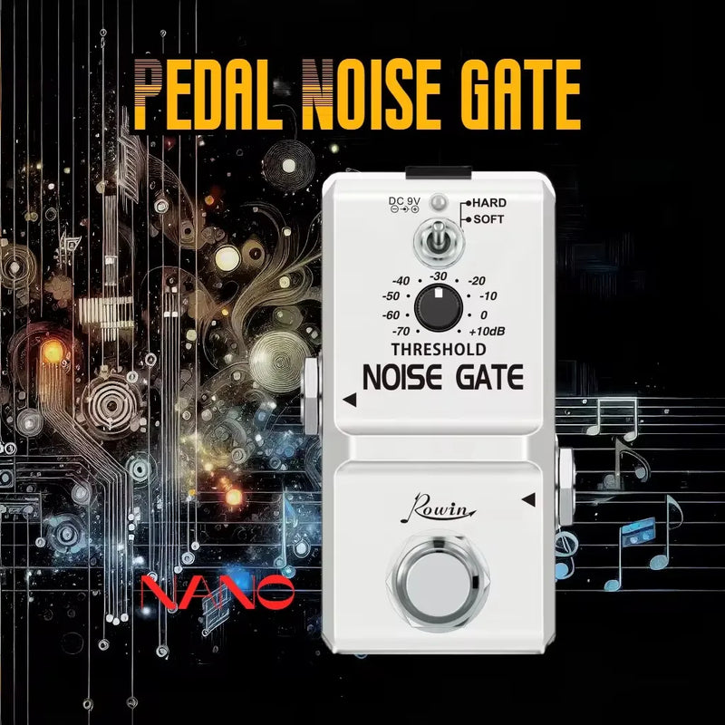 Best Rowin Noise Gate Pedal Guitar Delay Chorus Vibrolo Phaser Flanger Booster Equalizer Effects Fuzz Metal Dist Blues Drive