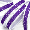 2cm 5Yards Dots Printed Embossed Ribbon For Handwork DIY Craft Bows Scrapbook Easter Wedding Christmas Deco Gift Floral Packing