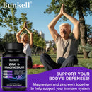 Zinc + Magnesium - Helps Maintain Healthy Nerves and Muscles, Improves Energy, Vitality, and Fights Daily Stress and Fatigue