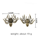 Retro Solid Copper Spider Brass Tea Pet Ornament Crafts Metal Figurine Decorative Figurines Desk Decoration Christmas Gifts