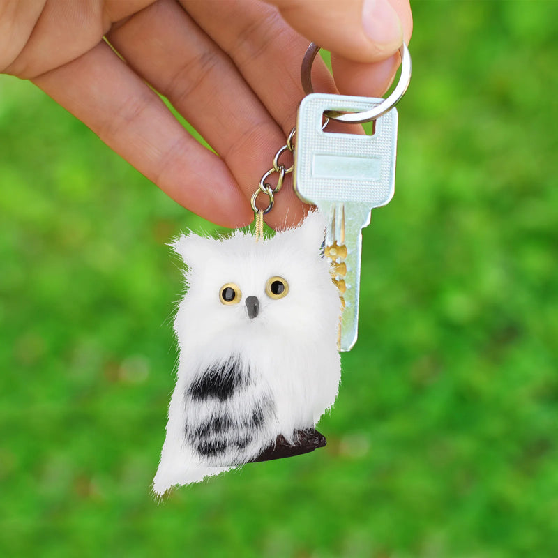 Christmas Tree Decorations Pendant Easy To Hang Faux Fur Sturdy Cute Lovely Light In Weight Simulation Owl