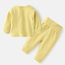 Autumn Winter Thermal Underwear Suit Baby Clothing Sets Boys Girls Pajama Sets Baby Warm Sleepwear Candy Colors Kids Clothes