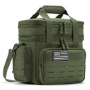 Tactical Lunch Box Expandable 18L Insulated Cooler Bag Leak Proof Lunch Bag for Work Camping Outdoor Picnic MOLLE Weave Strap