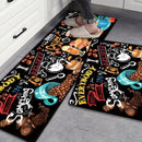 3D Printed Gourmet Kitchen Rug Bathroom Non-Slip Flannel Floor Mat For Living Room And Entrance Door Home Decoration Products