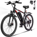 EVERCROSS TECH EK15 Electric bike adult, 26 E-boat with removable battery 36V 12Ah, 7 speeds, Range 35-90km