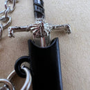 9cm Blackfyre Game Aegon the Conqueror of Thrones Medieval Style Sword Metal Weapons Model Keychain 1:12 Doll Equipment Ornament