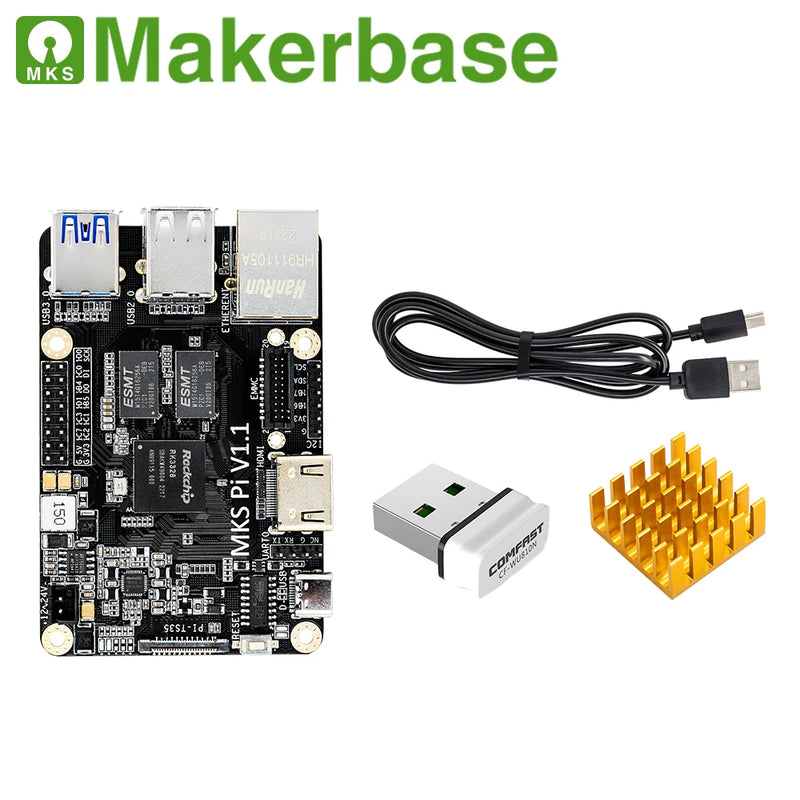 Makerbase MKS PI  Board Quad-core 64bits SOC onboard runs Klipper&3.5/5 Inch Touch Screen for Voron VS Raspberry Pi Board RasPi