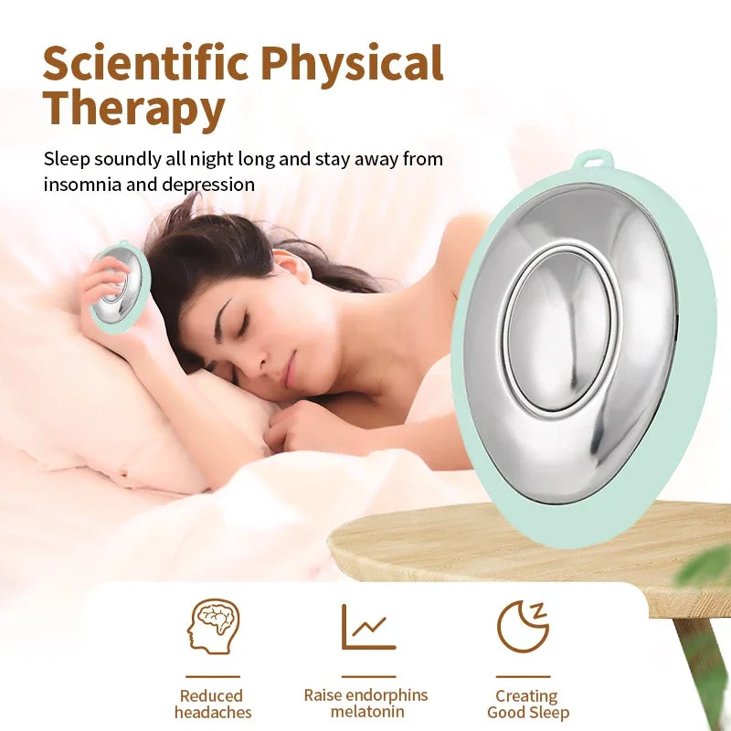Handheld Sleep Aid Device Help Night Sleeping Instrument Anxiety Relief Improve Insomnia Hand Held Smart Micro Current Massager