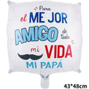 Best Dad Cup Aluminum Film Balloon Father's Day Party Decoration Blue Bowtie Beard Aluminum Foil Balloon