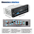 ESSGOO Single 1DIN 6.86" Android 14 4+64G Universal Car Stereo Radio CarPlay Android Auto Bluetooth USB Type-C Wifi FM GPS Navi