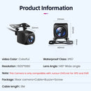 Junsun Car Rearview Camera AHD 1080P Radar Alarm Water Proof 145 ° Wide-Angle Reverse Backup AI Smart Camera