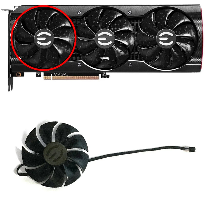 88mm 4-pin PLD09220S12H for EVGA RTX 3090 3080TI 3080 3070 3060TI XC3 Ultra/(Black) Gaming Graphics Card Cooling Fan GPU Cooler